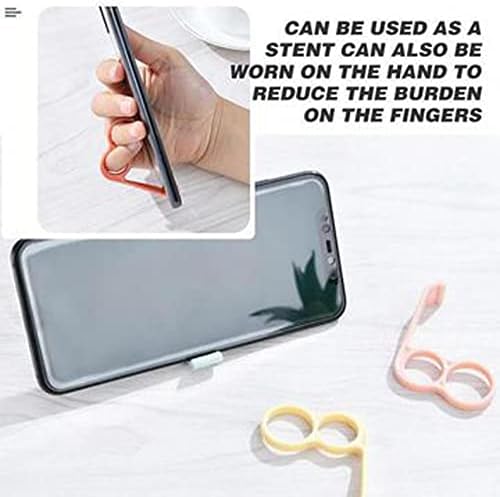 Riqiny סוגר רב -פונקציונלי סוגר טלפונים ניידים אצבעי סוגר טלפונים פשוט שולחניים מחזיק טבעת טבעת