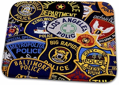 3 תגי כתף של המשטרה האמריקאית-520004-דוד ר ' - מחצלות שטיח אמבטיה