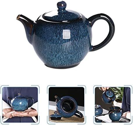 ערכת תה יפנית Veemoon סט תה יפני סט תה סיני סט קרמיקה סיר תה כבשן החלפת תה קומקום תה יפה מתפזר תה שימושי תה קרמיקה
