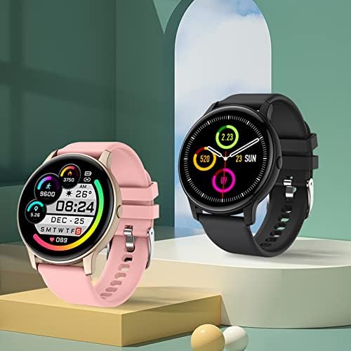 Loluka IP68 שעון חכם אטום למים לגברים נשים, Tracker Tracker 1.3 מסך צבע מלא מסך צבע Bluetooth Smartwatch