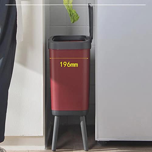 Wenlii Clamshell מסוג מטבח ברגל גבוהה פח אשפה גבוהה פח אשפה קופסת פס פסולת דלי חדר שירותים חדר שירותים