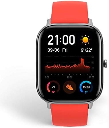 Amazfit GTS Fitness Smartwatch עם צג דופק, חיי סוללה של 14 יום, בקרת מוסיקה, תצוגה 1.65 , מעקב אחר שינה ושחייה,