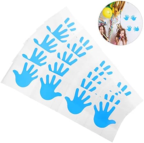 Holibanna 10 זוגות יד קטנה מדבקות הדפסת כף יד מדבקות נשלפות נשלפות לילדים עיצוב טפטים קיר קיר מדבקות דביקות לילדים חדר
