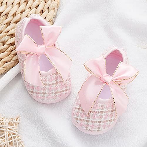 תינוקות פעוט נעליים רכות נעליים פעוטות נעליים נעלי נסיכה קשת נעלי נסיכה קשתות הולכות שטוחות נעליים פעוטות בגודל 5