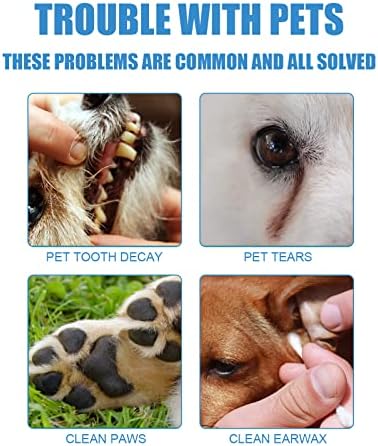חיות מחמד שיניים אצבע מגבונים, אוראלי ניקוי שיניים טיפול מיטות אצבע מגבונים רפידות לכלבים וחתולים, לייעל אוראלי בריאות,
