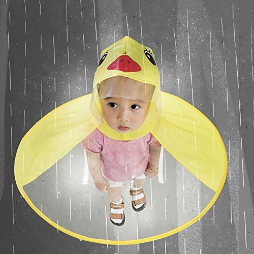 פעוטות תינוקות בנות ילדים כובע גשם כובע ידיים מעיל עבוי עבדה חמוד מטריית מעיל גשם קסום נערת מכנסיים קצרה