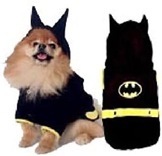 תחפושת לכלבים - תלבושות של בתדוג עטלף כלבי צלבני קייפ שחור צהוב שחור