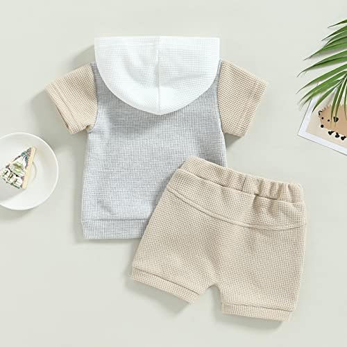 פעוט תינוקת תינוק בגדי קיץ שרוול קצר טס חולצת טשס ומכנסיים קצרים מזדמנים סט תלבושות 2 חלקים