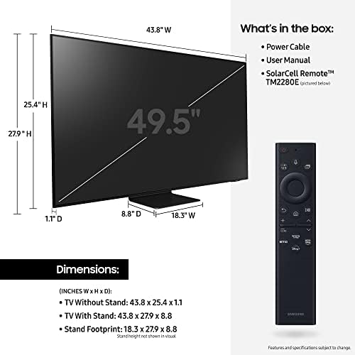 סמסונג 50 אינץ 'מחלקה ניאו QLED 4K QN90B סדרת מיני LED QUANTUM HDR 32X טלוויזיה חכמה עם ALEXA מובנה W/HW-Q910B 9.1.2