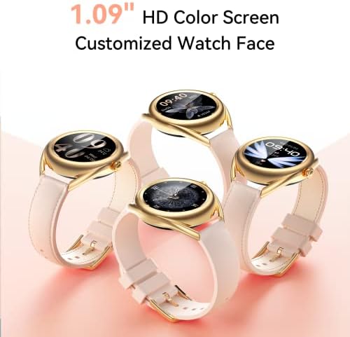 שעונים חכמים של Parsonver לנשים, שעון חכם של גבירותיי אופנה עם מסך צבע דופק דופק שינה צעד מונה קלוריות לאנדרואיד iOS טלפונים