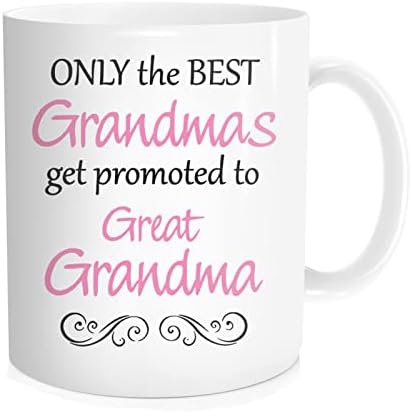 ספל קפה סבתא מצחיק, מתנה לסבתא נהדרת, ננה, ג ' יג ' י החדשה, רק הסבתות הטובות ביותר מקודמות לסבתא נהדרת ספל קפה כוס תה, יום