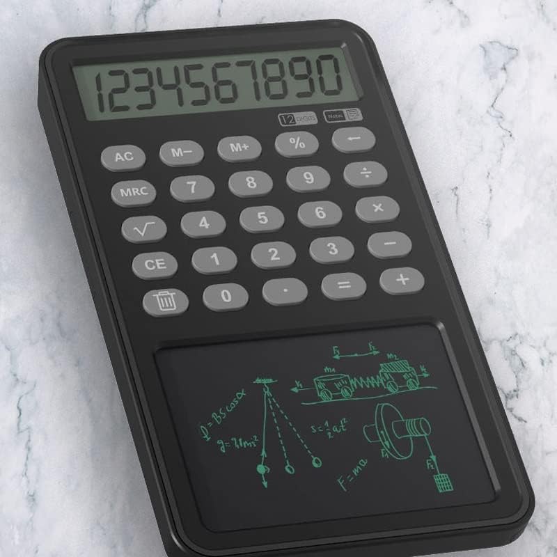 מחשבון רב -פונקציונלי של Cujux משרד עסקי נייד LCD מחשבון טאבלט טאבלט מחשבון 12 ספרות מחשבון פיננסי