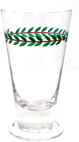 עיצוב ירוק הולי מריוות ' ר חג המולד 14 עוז. פילסנר רגל כוס בירה