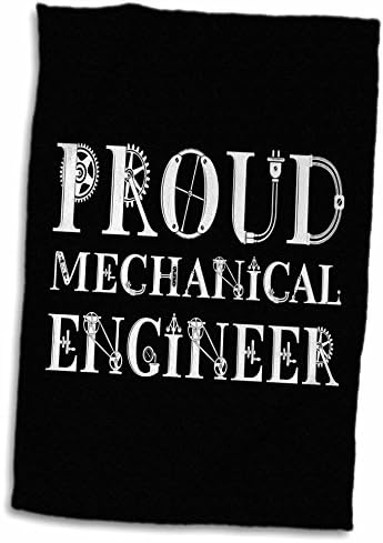 מהנדס מכונות גאה, טקסט מגניב בקווי עץ על שחור - מגבות