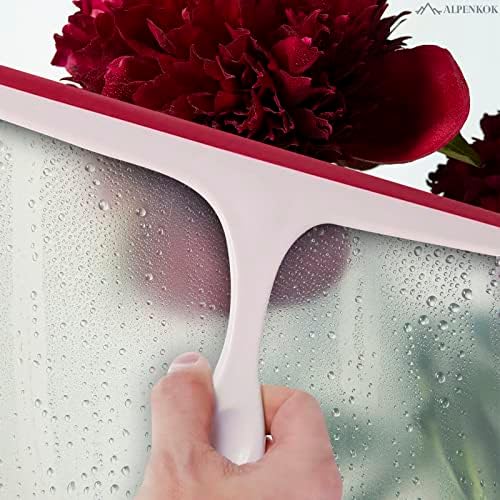 ניקוי חלונות מגב זכוכית מקלחת - 9.5 אינץ 'מגב קטן לדלת זכוכית מקלחת לרכב ניקיון קדמי מנקה דלת מקלחת ניקוי חלון - ניקיון מנקה