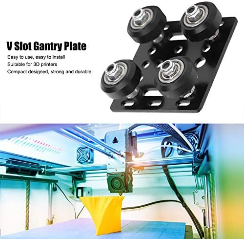 V Slot Slot Gantry Plate, Mini v גלגלי Gantry, קל לנשיאה ולאחסן, עם ביצועים טובים, למדפסת תלת מימד