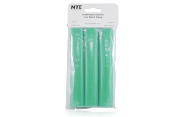 NTE Electronics 47-25506-G צינורות כיווץ חום, קיר כפול עם דבק, יחס מכווץ 3: 1, קוטר 3/4 , אורך 6, ירוק