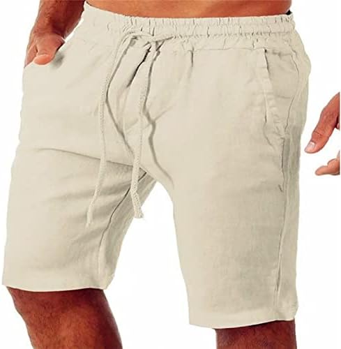 מגרש גברים מגרש הליכה קצרים בקיץ כושר מזדמן פיתוח גוף מכנסי ספורט מוצקים עם מכנסי אימון של כיסים גברים