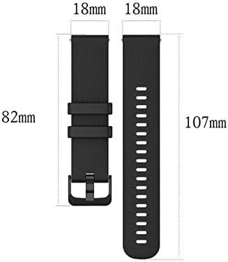 IRJFP 20 ממ צמיד רצועת כף היד עבור Ticwatch E עבור Garmin Venu עבור Forerunner 645 Silicone Smartwatch Watchband