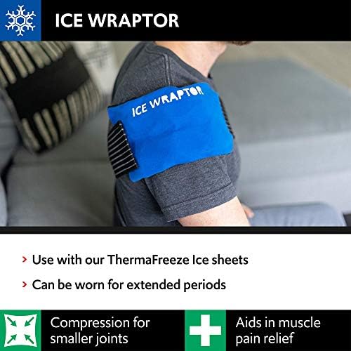 גלישת קרח דחיסת קרח עבור חבילות קרח או יריעות קרח לשימוש חוזר עד 5 על 10 - לכאבי פרקים, הקלה בכאב, מתאים לכל חלק בגוף, גלישת
