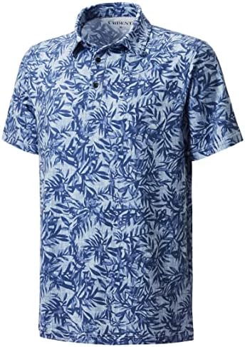 חולצות פולו גולף גברים יבש בכושר יבש שרוול קצר הדפסה של חולצות פולו צווארון