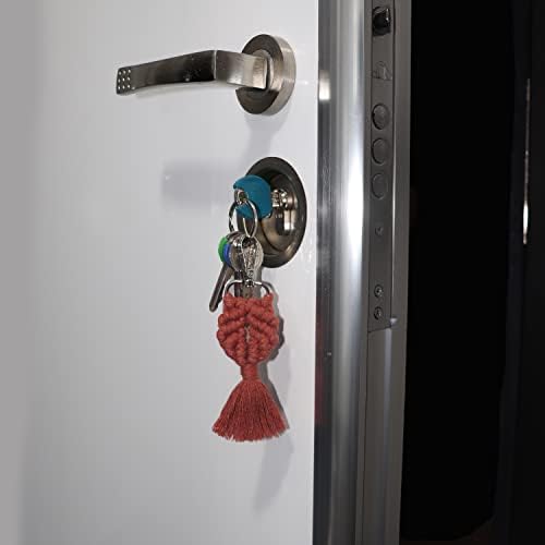 Clamenta senin ̇çin שלה מחזיק מפתחות מקרמה בעבודת יד, מחזיקי מפתחות לנשים, אביזרי ארנק, קסמי ארנק