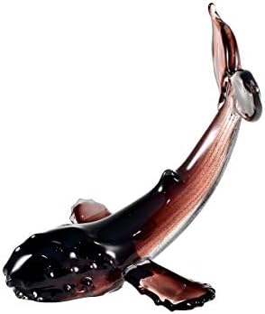 דייל טיפאני לוויתן מעשה ידיים פסלון זכוכית, מארון