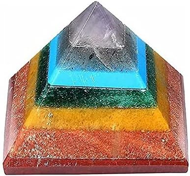 אבן קריסטל אמנות צ'אקרה פירמידה ריפוי סט קריסטל מערך אנרגיה חיובית מטאפיזית קריסטל