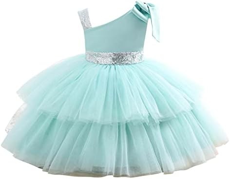 לולודה פעוט נערת פרח קשת קשת טוטו שמלת תינוק נסיכה למסיבת חתונה שמלות תחרות