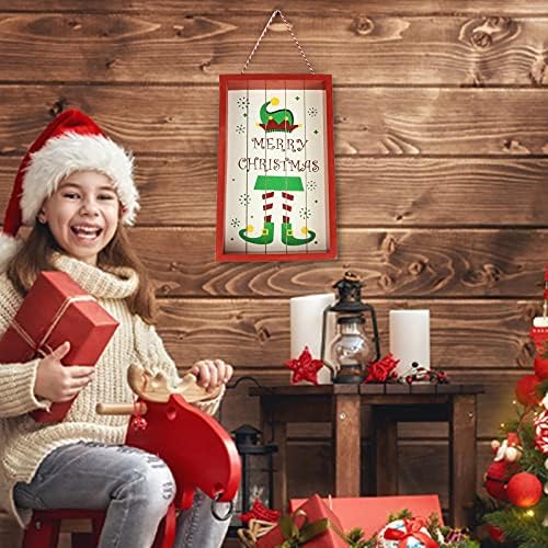 לוחית דלת תלויה מעץ דלת חג המולד קישוטי תליון לחג המולד מאמרי חג המולד קישוט עץ יצירתי תלוי קולבי קישוט