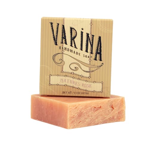 ורינה אורגני טבע של עלה בר סבון - ניקוי עדין לעור רגיש, פרחוני-3 חבילה-ניסיון בריא וזוהר עור