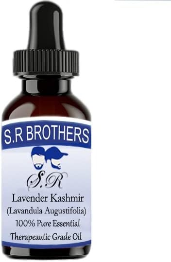 האחים S.R Lavender Kashmir שמן אתרי טהור וטבעי כיתה טהורה עם טפטפת 50 מל