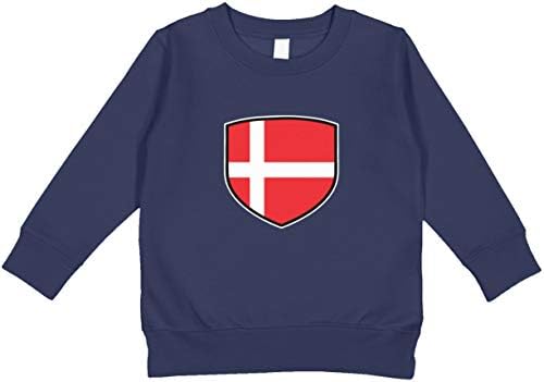 Amdesco Shield Shield Danish Flag Tiddling Squatshirt