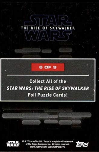 2020 Topps מלחמת הכוכבים עלייה של Skywalker Series 2 כרטיס פאזל פאזל 6 Poe Dameron Zorii Bliss כרטיס מסחר