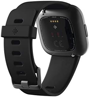 Fitbit Versa 2 Health and Fitness Smartwatch עם זוג דופק - שחור/פחמן ונחושת רוז