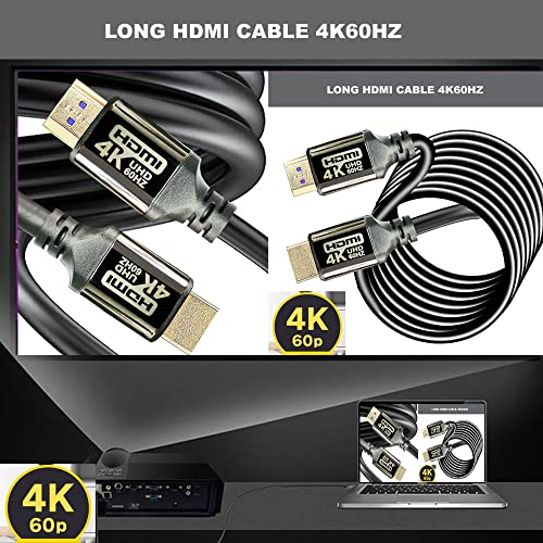 כבל HDMI 4K 6ft 2.0 18 ג'יגה -ביט לשנייה, כבלי HDMI במהירות גבוהה 4K60 2K120 1080P EARC HDR HDCP 2.2 2.3 תואם ל- Apple