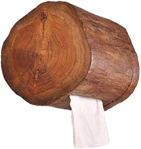 XJJZS מחזיק נייר נייר טואלט מעץ מחזיק גליל נייר, מחזיק רקמות אמבטיה קיר רכוב, מתלה גליל קיר