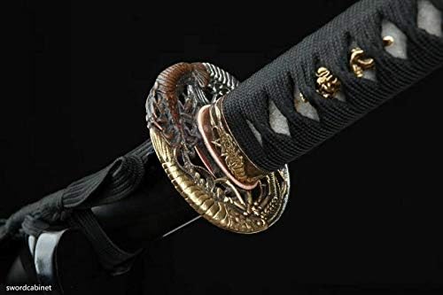 Glw קטאנה בעבודת יד קטנה סמוראית יפנית חרב פלדה מקופלת