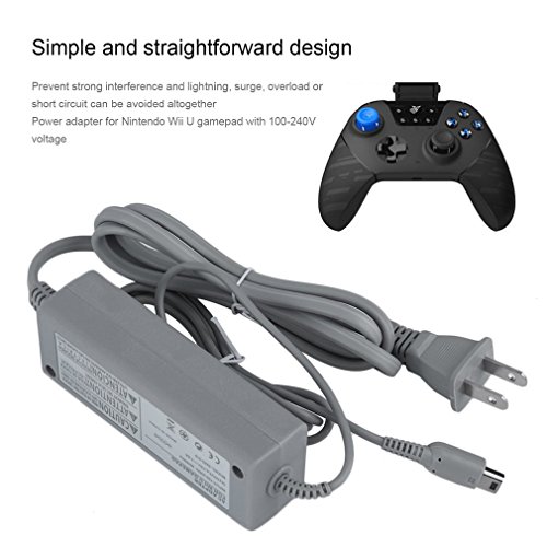 מתאם מטען קיר מתאם אספקת חשמל לנינטנדו עבור Wii U Gamepad