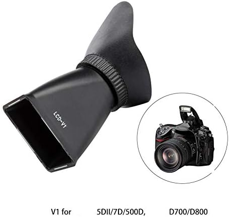 2.8x מסך LCD מגדלת עינית, צופה מגדלת עם מכסה המנוע לארח עבור Canon 5DII/7D/500D/550D/5D III/600D/60D למצלמת EOS M Series,