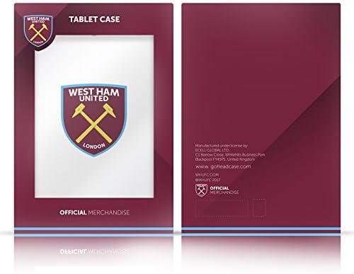 עיצובים לתיק ראש מורשים רשמית West Ham United FC שוער משם 2022/23 ערכת קרסט ערכת עור ארנק מארז תואם ל- Apple iPad Pro 10.5