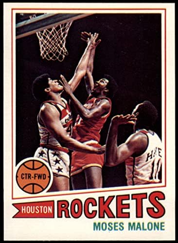 1977 Topps 124 מוזס מלון יוסטון רוקטס NM Rockets