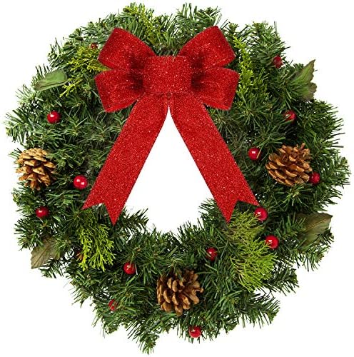 קשתות חג המולד של ווילונד לזרים, 2 חבילות 8.6 x 10.2 ו- 22 חבילות 5.1 '' x 4.5 '', קישוטים לחג עץ חג המולד לקישוטים