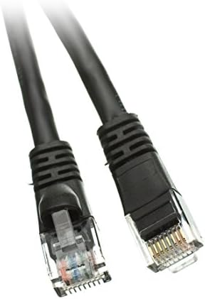 ACL 200 רגל RJ45 מגף נטול/מעוצב שחור CAT6 כבל LAN Ethernet, 1 חבילה