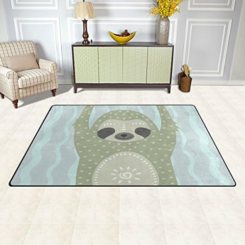 ColourLife משקל קל משקל מחצלות שטיחים שטיחים שטיחים רכים שטיח שטיח שטיח לחדר ילדים סלון 60 x 39 אינץ 'על גלים על גלים
