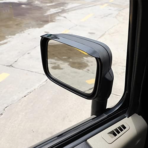 צד חיצוני ראייה אחורית מראה גשם מסגרת גבות תואמת עם Hummer H2 2003-2009, מראות אחוריות של ABS מכסה גשם גבות מסגרת לקצץ, 2 יח