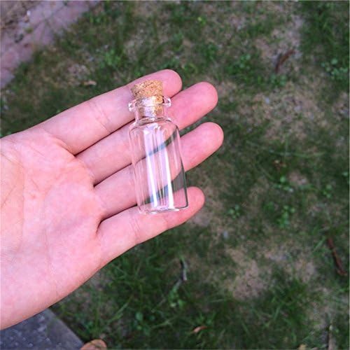 טאי דיאן 13 מל בקבוק זכוכית מיני עם פקקים ריקים בקבוקי בקבוקי צנצנות צלולים סיטונאיים 100 יחידות