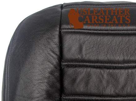 UsleatherCarsAceats תואם לשנת 2007 Hummer H2 AWD נהג צד תחתון החלפת מושב עור שחור שחור