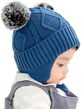 פעוט פעוט תינוקת תינוק צמר חורף חורף כובע כובע כובע יוניסקס