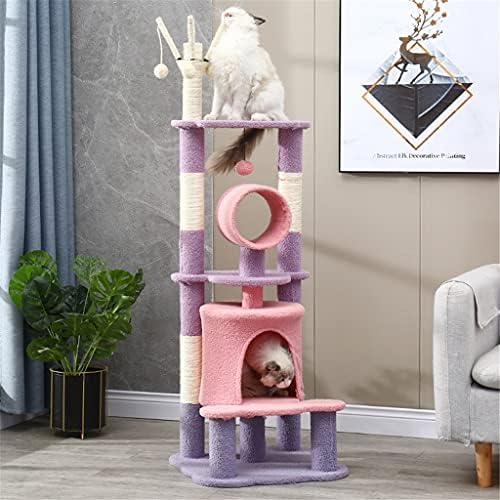 חתול של עץ גרדן מגדל הדירה ריהוט שריטה הודעה חתולים קפיצות צעצוע לשחק בית חתולי שינה מיטת חתולי בית טיפוס צעצוע